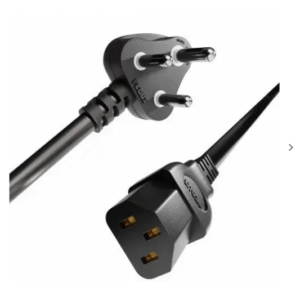 Safe 3 Pin Power Cable with Fire-Resistant PVC Jacket
