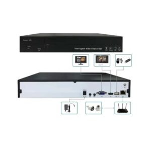 NVR 36-Channel 4K 8MP Ultra HD H.265 with 2 SATA HDD Slots and Two-Way Audio