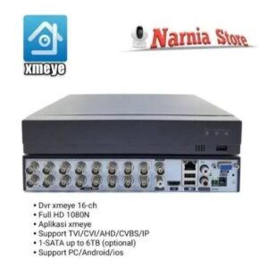 Back Panel of 16CH DVR with HDMI, VGA, and Ethernet Ports