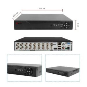 16 Channel 5MP DVR Recorder with IP Camera Support
